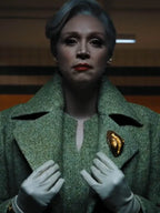 Larissa Weems Wednesday 2022  Wool Coat
