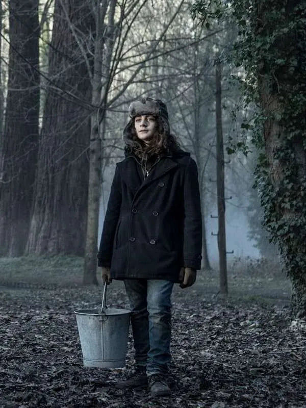  The Walking Dead Laurent S01 Black Wool Coat