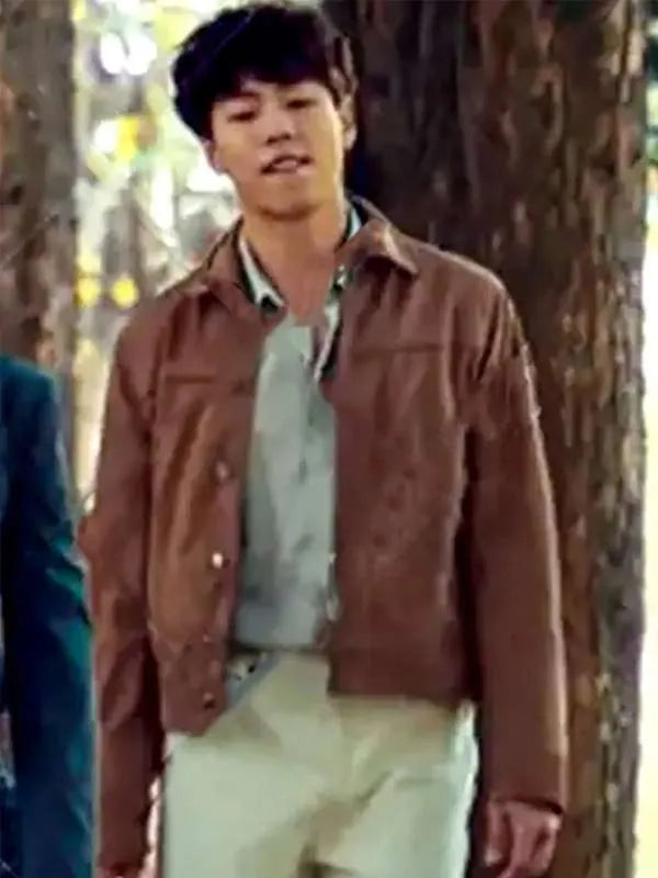 Lee Hyun-Woo Money Heist Brown Leather Jacket
