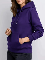Lennie Cassin Women's Dark Purple Pullover Hoodie