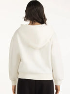 Lennie Cassin Women's Off White ZIP Hoodie