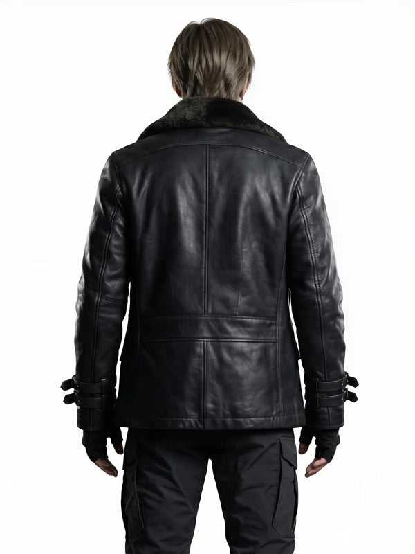 Leon-S.-Kennedy-Resident-Evil-Requiem-Black-Leather-Jacket-Back