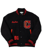 Letter C Black Varsity Jacket