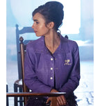 
 Lily Collins Emily In Paris S02 New  Faux Leather Jacket
