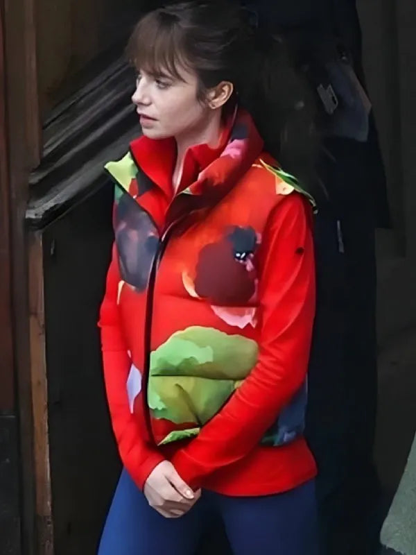Lily Collins Emily In Paris S04 New   Vest