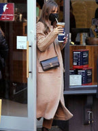 Lily Collins Emily in Paris Season 3 Beige Fur Coat