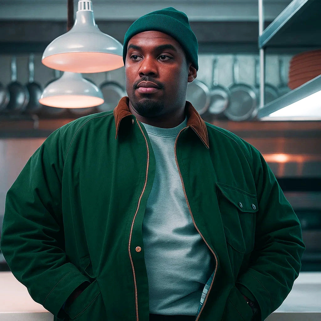 
 Lionel Boyce The Bear Green Cotton Jacket
