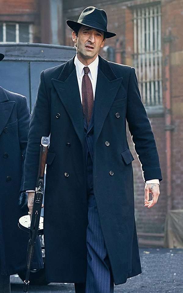  Adrien Brody Peaky Blinders Black Wool Coat