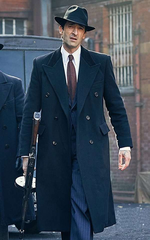 Adrien Brody Peaky Blinders Black Wool Coat