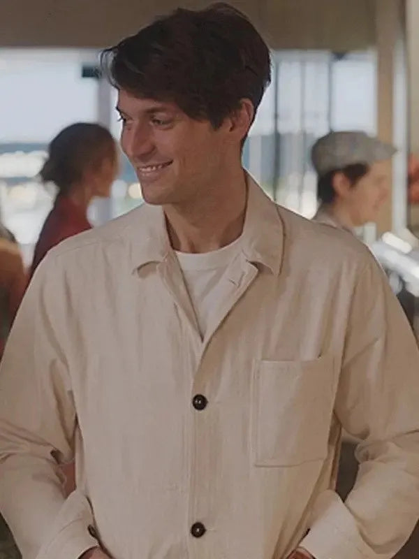 Lucas Bravo Emily In Paris S03 New  White Shacket