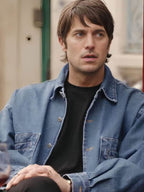 
 Lucas Bravo Emily in Paris S04 Blue Denim Jacket

