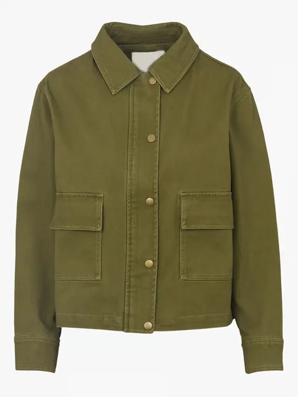 Luna Ritchie Women Olive Green Cotton Jacket