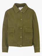 Luna Ritchie Women Olive Green Cotton Jacket