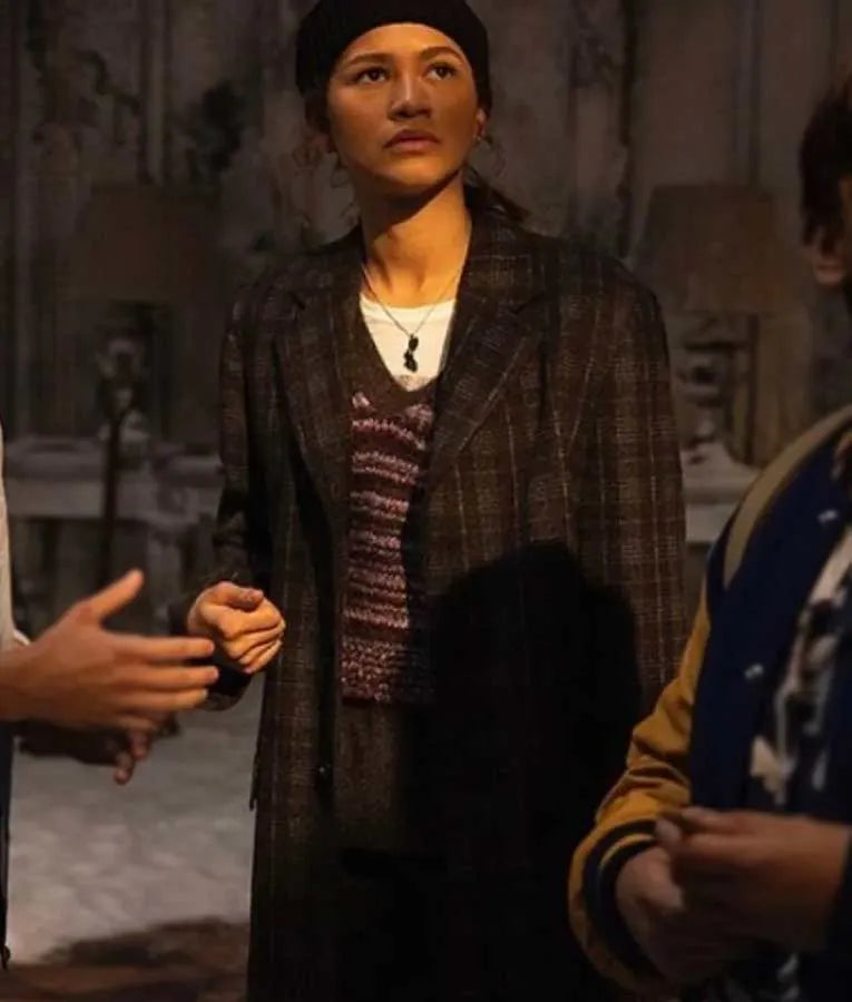 
Zendaya Spider-man: No Way Home Brown Wool Coat