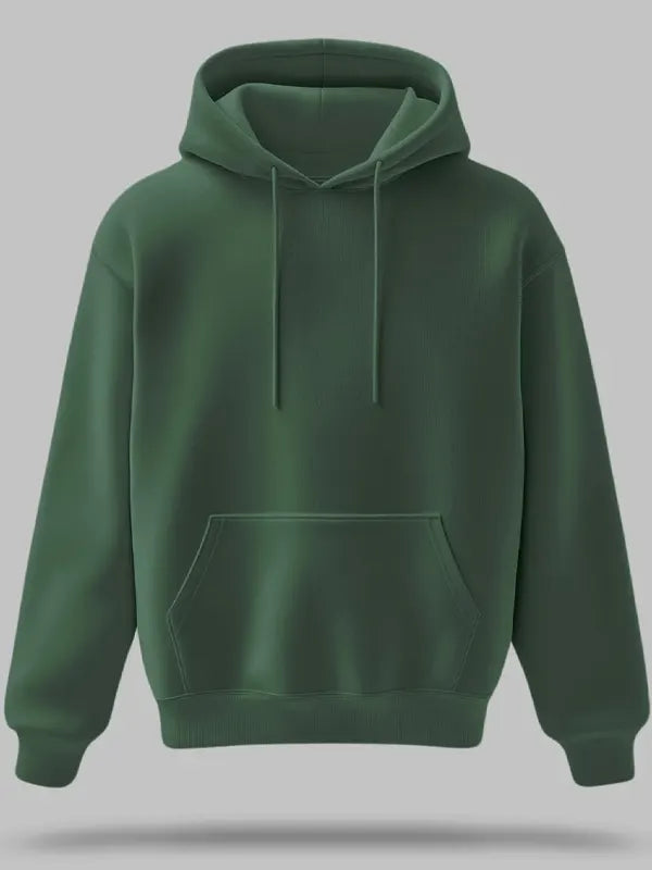 Mabel Turner Mens Green Pullover Hoodie