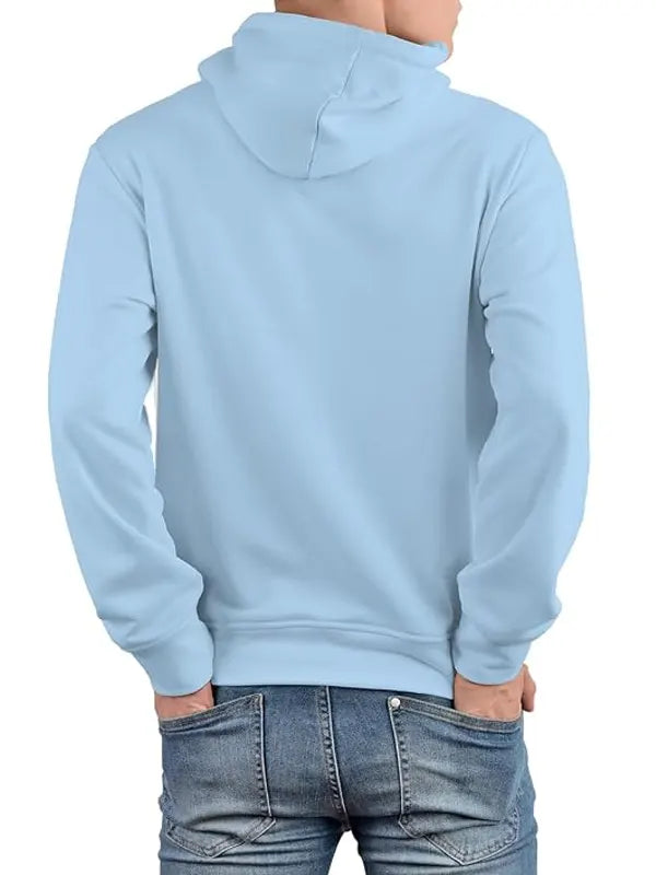 Mabel Turner Mens Sky Blue Pullover Hoodie