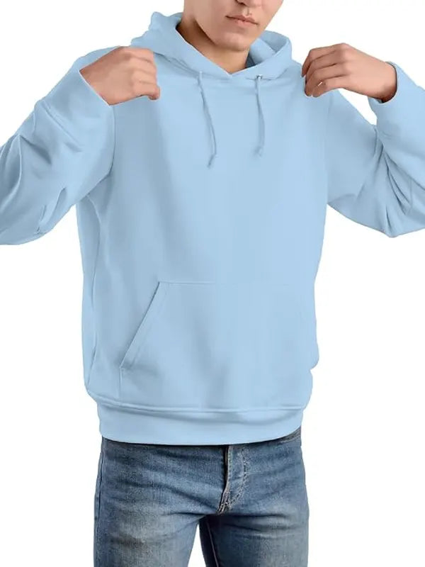 Mabel Turner Mens Sky Blue Pullover Hoodie