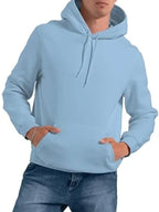 Mabel Turner Mens Sky Blue Pullover Hoodie