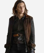 
 The Walking Dead Dead City S02 Maggie Rhee Wool Coat