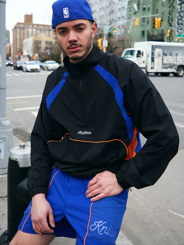 Malbon-Knicks-Baseline-Quarter-Zip-Jacket