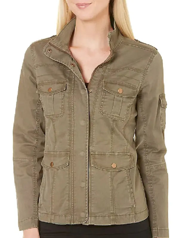 Margaret Women's Four Pocket Brown Cotton Jacket
