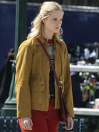 Margo’s Got Money Troubles 2026 Elle Fanning New  Brown Cotton Jacket