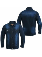Mcdonagh Navy Blue Slim Fit Denim Jacket