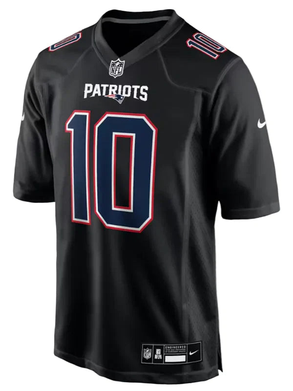 Men-Nike-Drake-Maye-Carbon-Black-New-England-Patriots-Game-Jersey