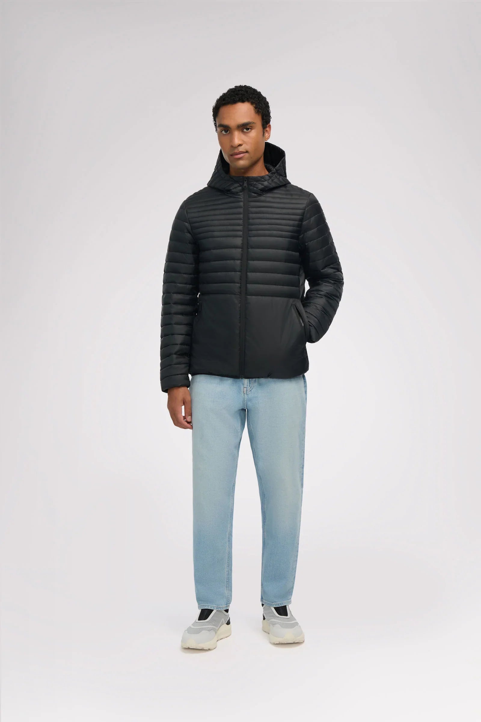 Men’s lightweight packable puffer jacket