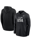 Mens-Nike-Black-Team-USA-Lightweight-Dri-FIT-Long-Sleeve-Hoodie-T-Shirt