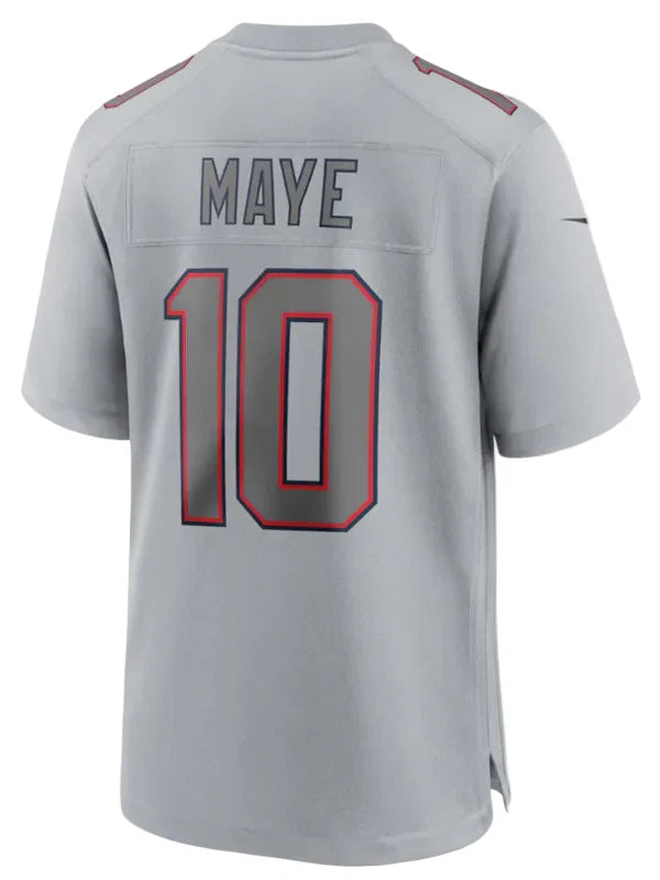 Mens-Nike-Drake-Maye-New-England-Patriots-Atmosphere-Fashion-Game-Gray-Jersey