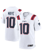 Mens-Nike-Drake-Maye-White-New-England-Patriots-Player-Game-Jersey
