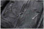 Mens Genuine Leather Motorbike Fashion Jacket Sale