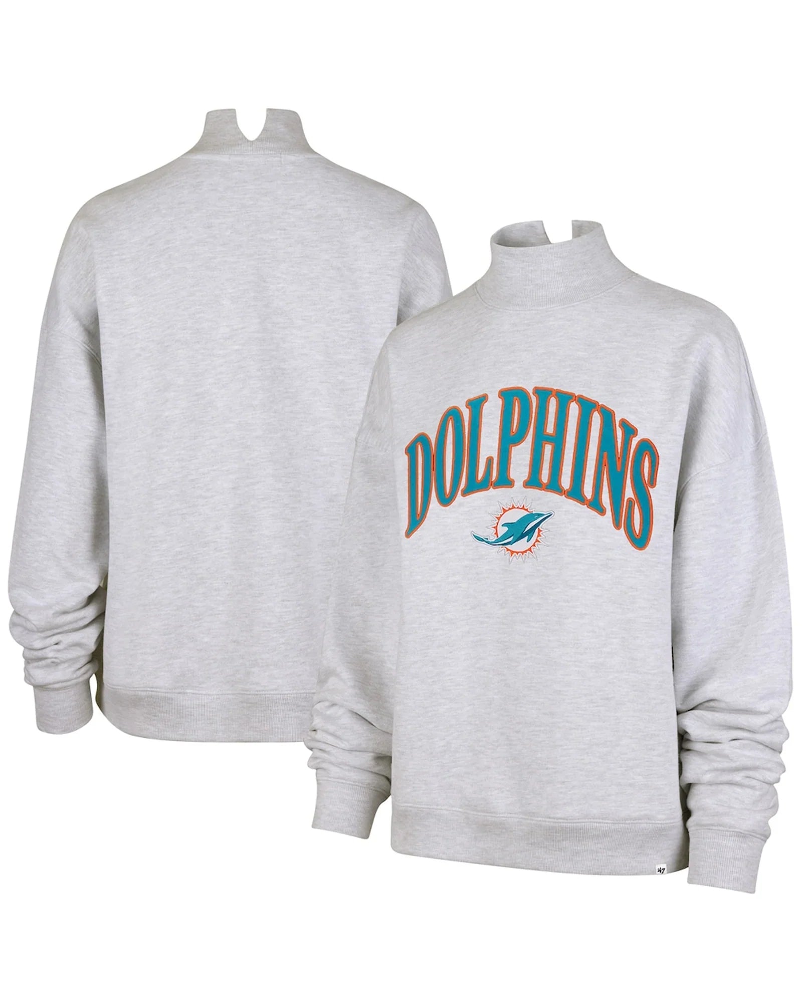 Miami Dolphins Mock Neck Sweatshirt