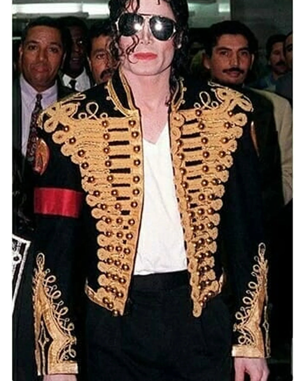 Michael Jackson Black And Gold Military Jacket