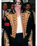 Michael Jackson Black And Gold Military Jacket
