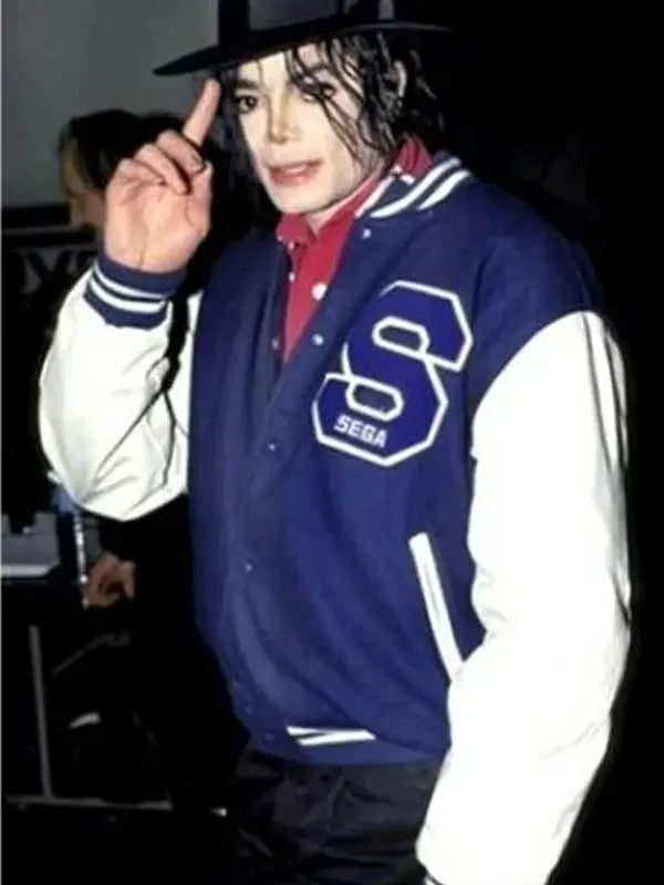 Michael Jackson Blue Varsity Jacket