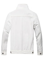 Michael Slim Fit White Trucker Denim Jacket
