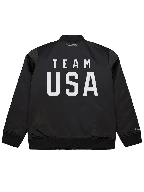 Mitchell-And-Ness-Team-USA-Coach-Snoop-Satin-Bomber-Jacket