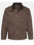 Mittie Fay Mens Brown Cotton Jacket Corduroy Collar