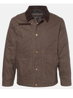 Mittie Fay Mens Brown Cotton Jacket Corduroy Collar