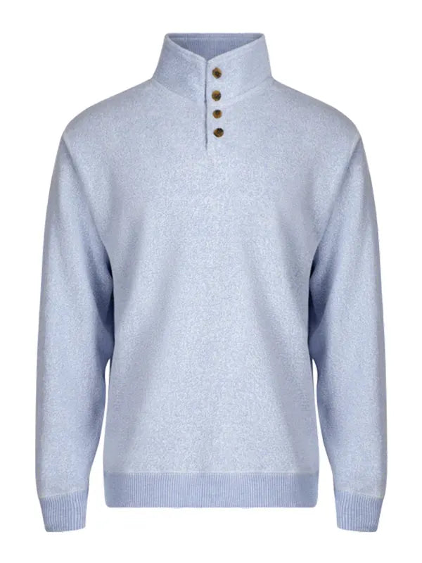 Mock Shirt Jumper Blue