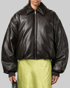 Molly-Mae-Hague-Brown-Leather-Jacket