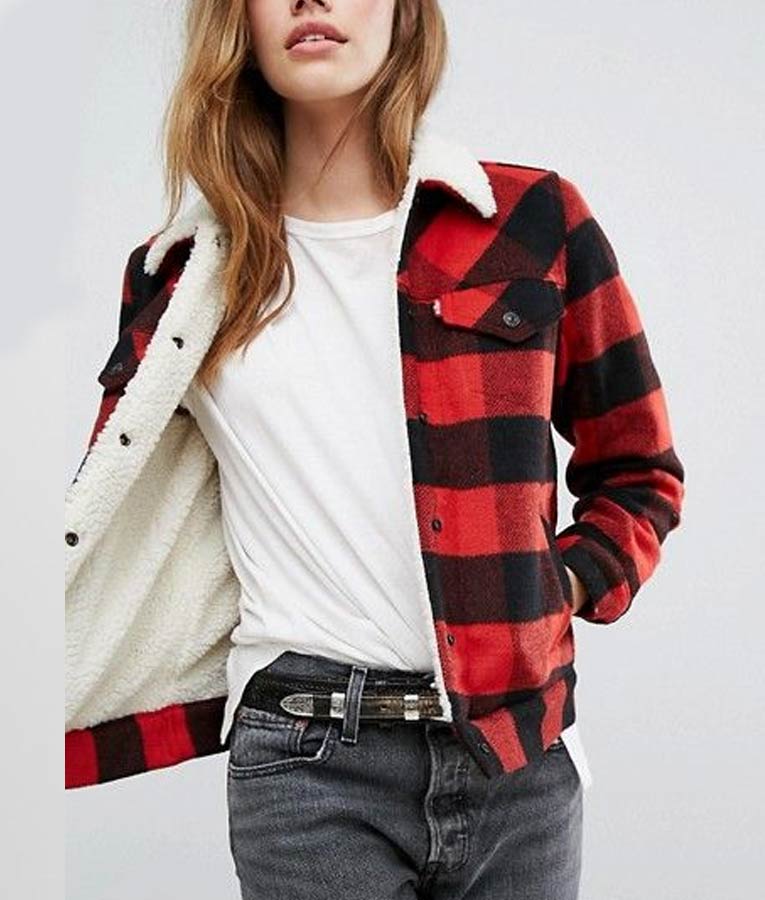 Money Heist Tokio Plaid Mix  Jacket