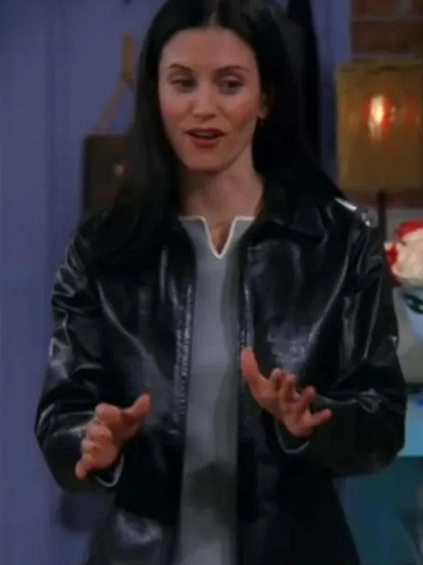 
Monica Geller Friends Black Leather Jacket