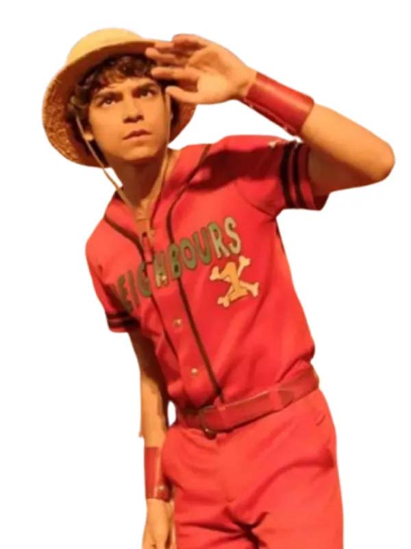 Monkey D. Luffy red neighbours shirt One Piece S02 outfit