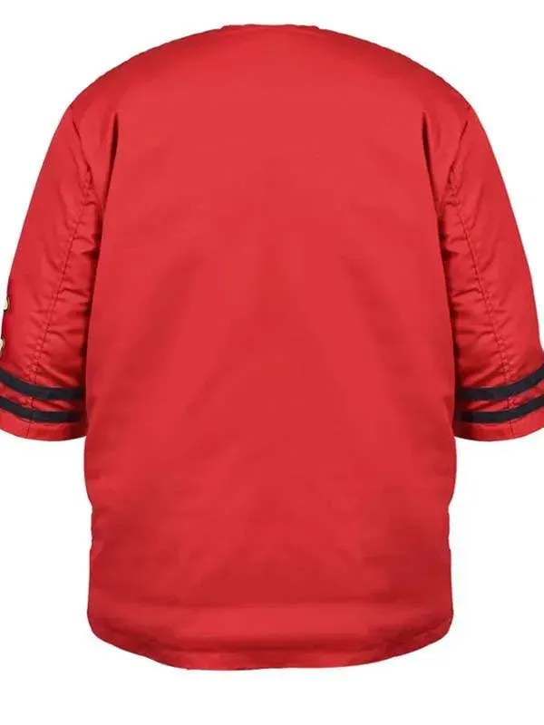 vMonkey D Luffy inspired red shirt One Piece season 2