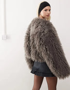 Monki-Shaggy-Faux-Fur-Jacket-Back-With-Hook-And-Bar-Front-In-Grey