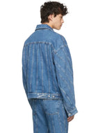 Mugler Spiral Denim Jacket