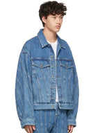 Mugler Spiral Denim Jacket